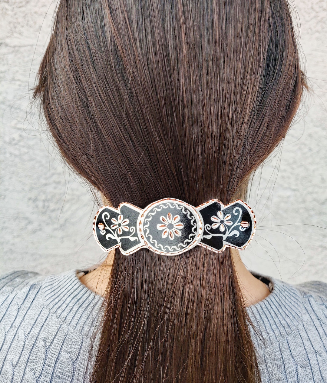 Handmade Copper Hair Accessories Hair Clips Floral Design Etsy