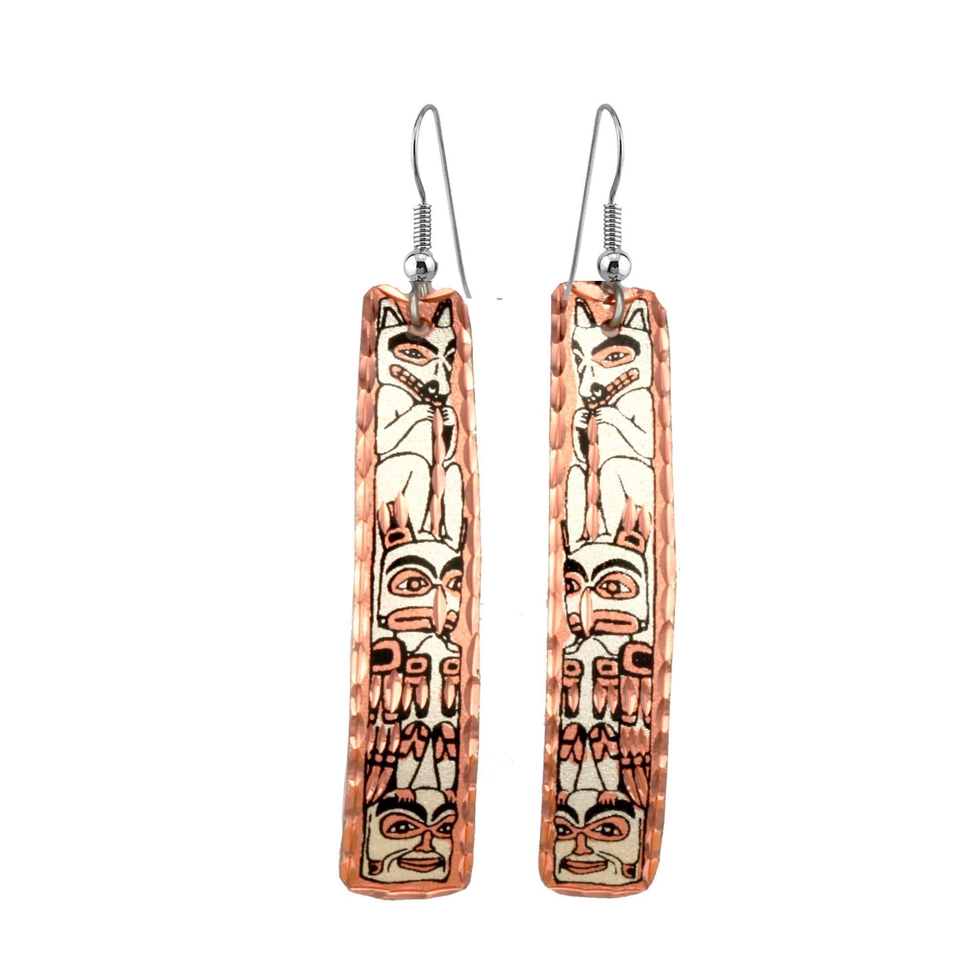 Keyhole Totem Drop Earrings