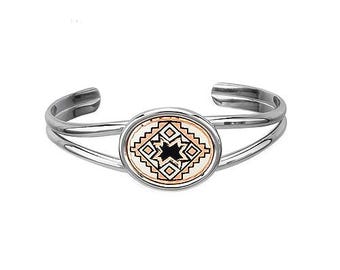 Edelstahl-Armreif-Draht-Armbänder mit Draht-Armband für kleine Handgelenk-Native America, Schildkröte, Blumen-Kolibri-Wolf-Schmucksachen