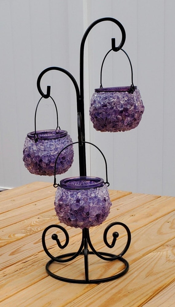 Three Tier Hanging Lantern With Stand Etsy