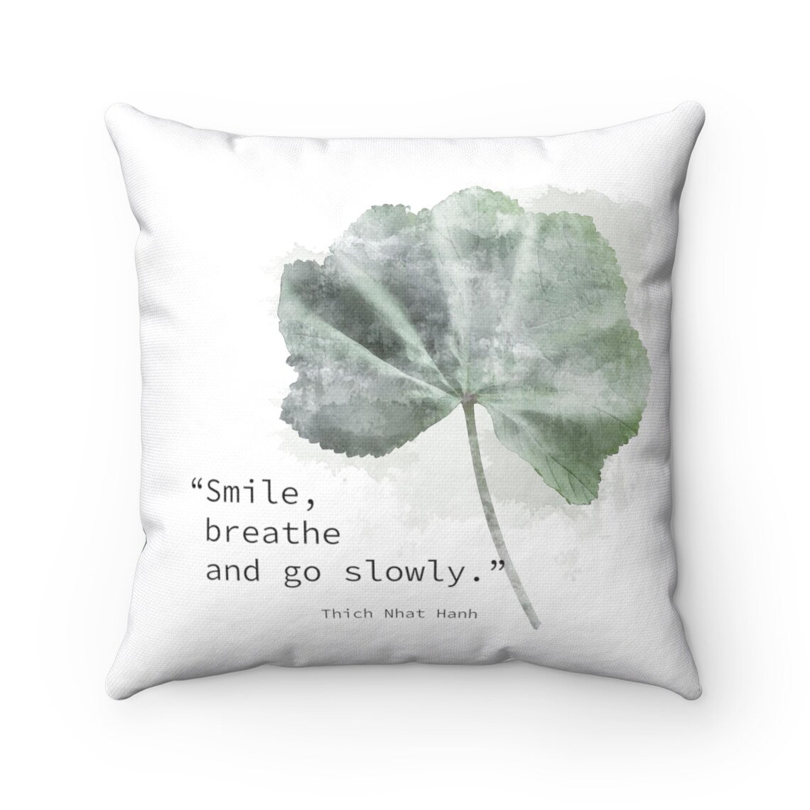 Zen Couch Pillows Modern Bedroom Pillow Motivational Saying Etsy