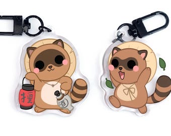 Cute Tanuki keychains