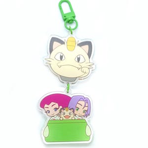 Team Rocket connection keychain
