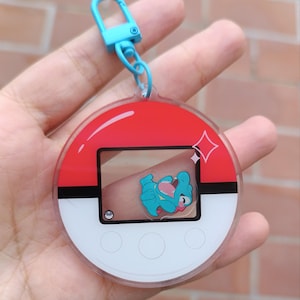 Pokewalker acrylic shaker keychain Totodile