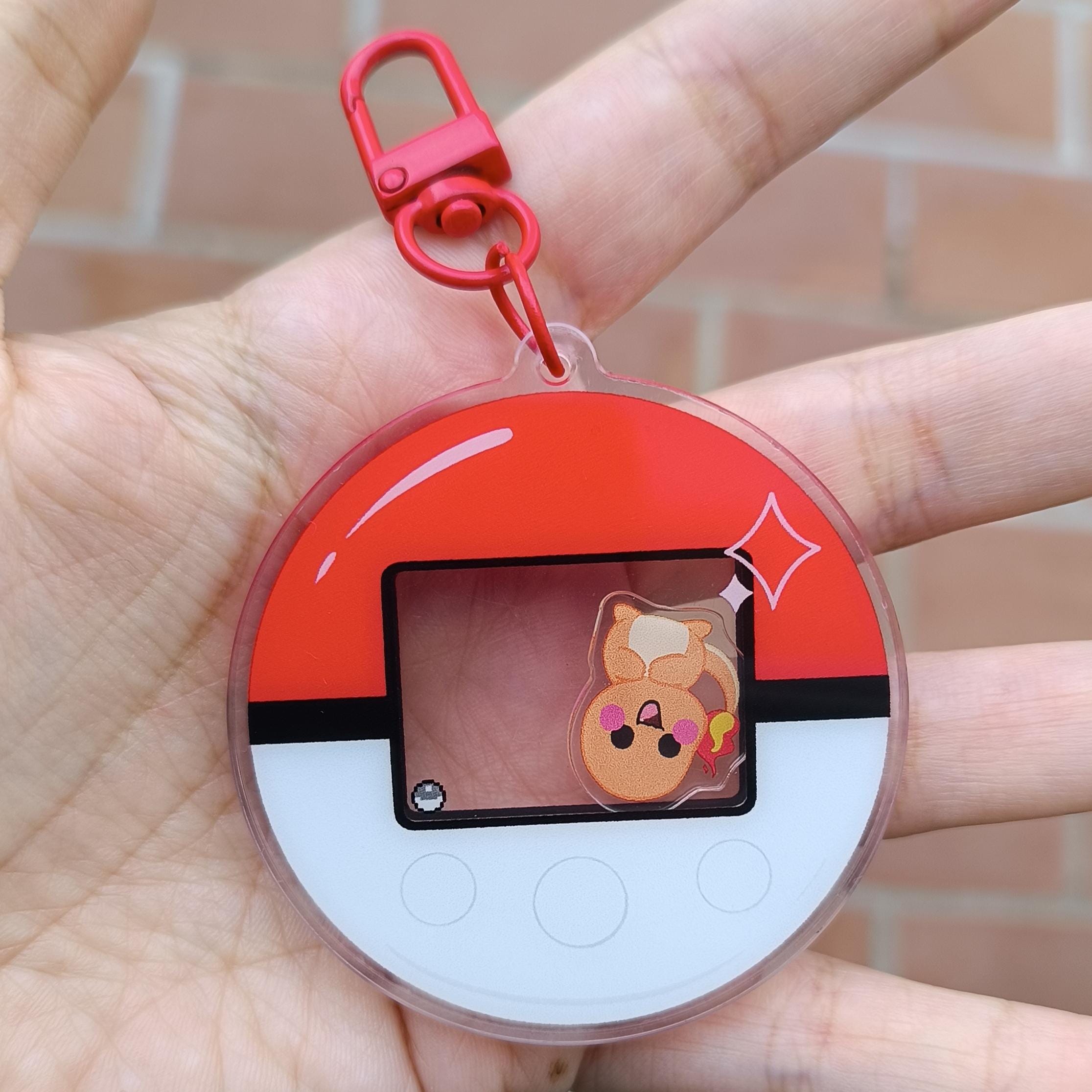 Pokewalker Acrylic Shaker Keychain - Etsy UK