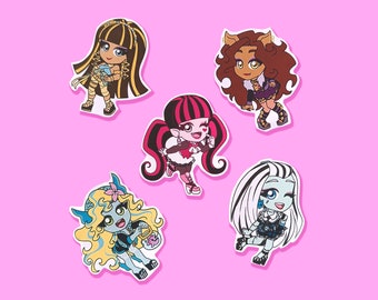 Monster doll stickers