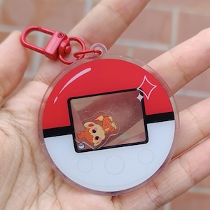 Pokewalker acrylic shaker keychain Chimchar