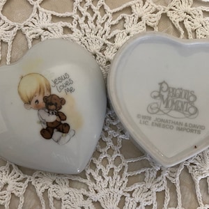 Vintage Precious Moments Heart Box