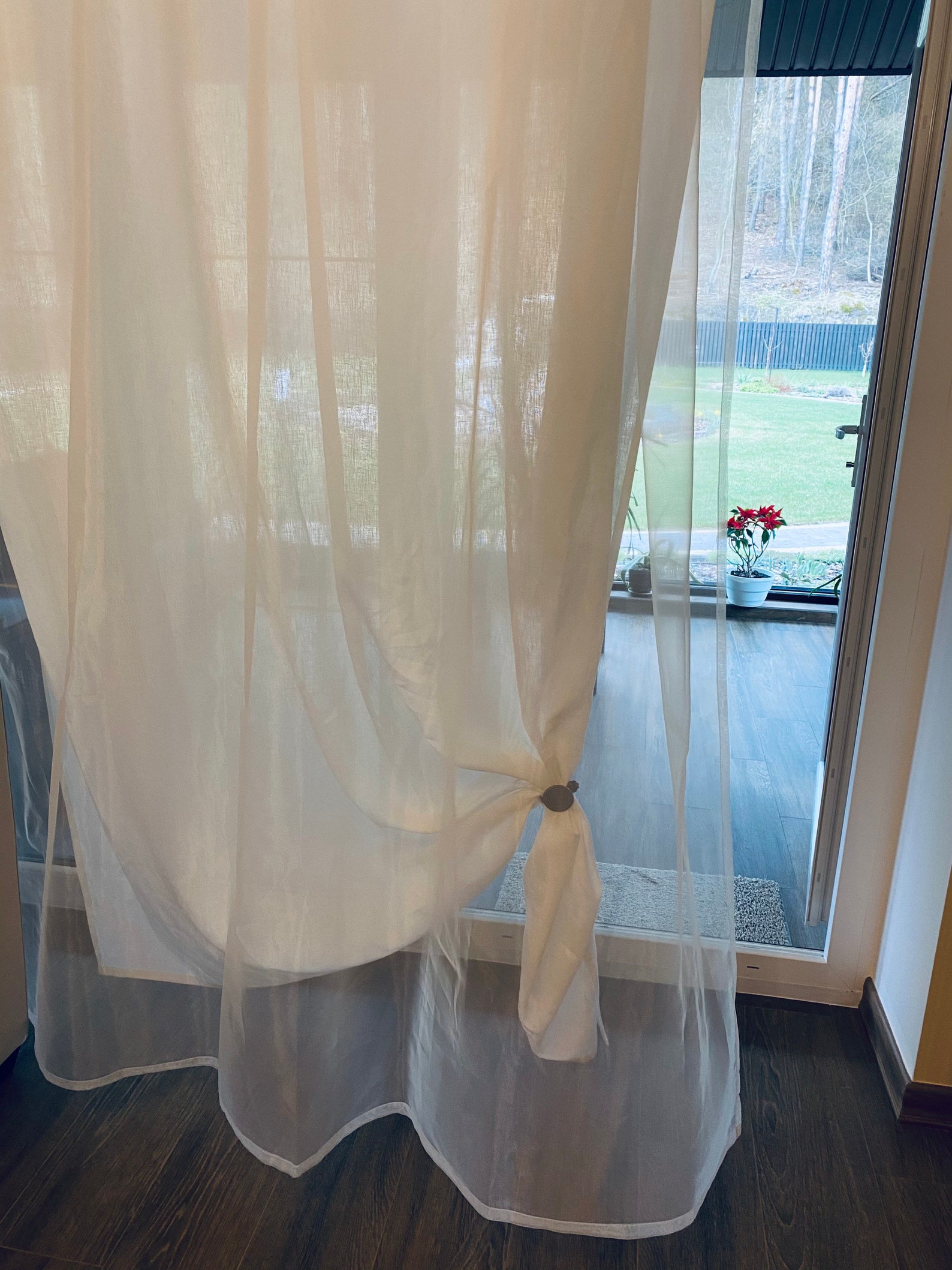 Organza Curtain for the Bedroom Linen Curtain Romantic Curtain