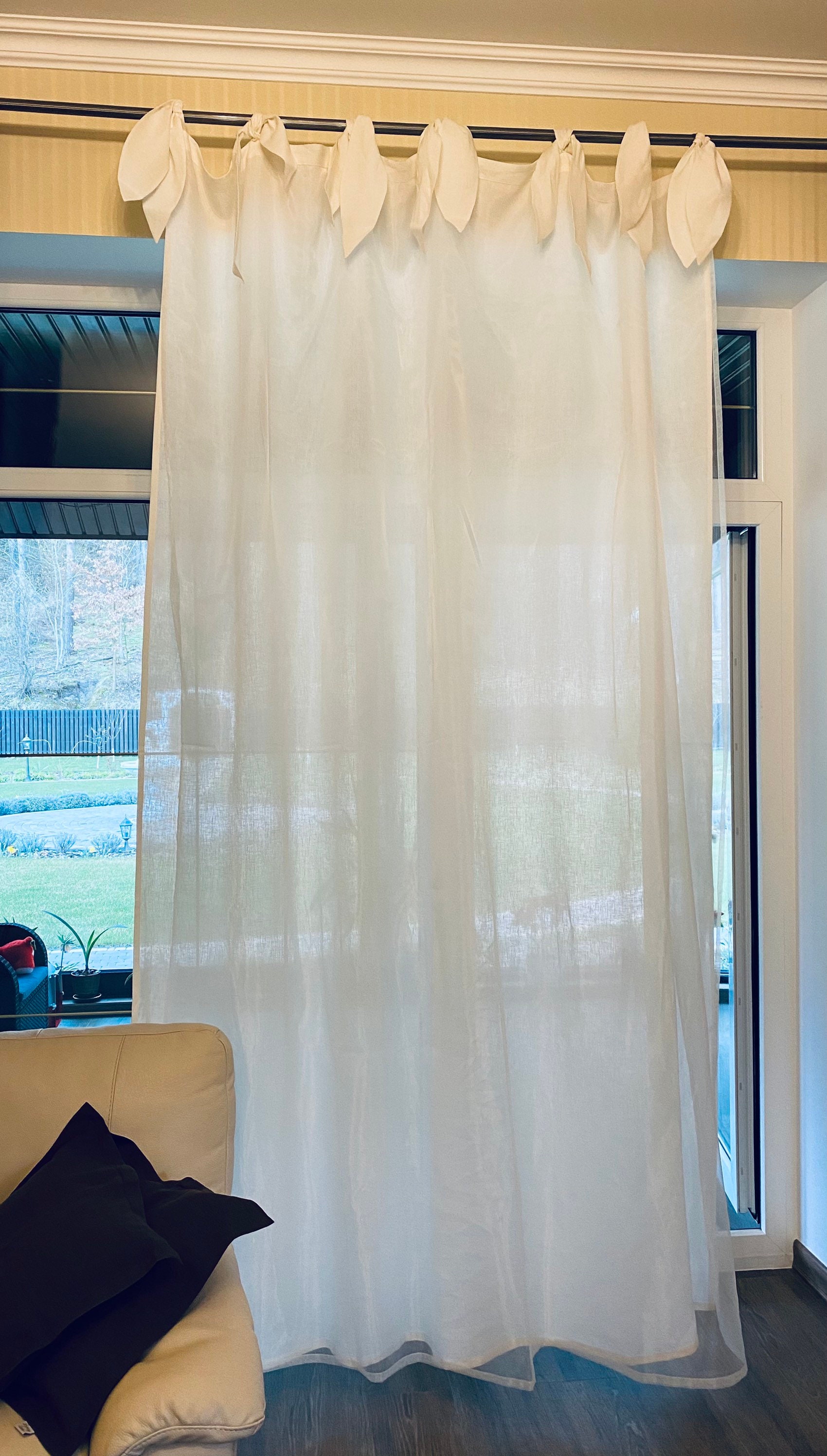 Organza Curtain for the Bedroom Linen Curtain Romantic Curtain