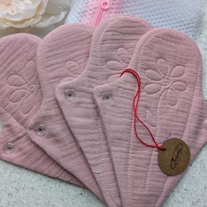 Stoffbinden-Starter-Set/Bio-Stoffbinden/Tanga-Einlage/Wiederverwendbare Binden/Tagesbinden/Stoffbinden/Periodenbinden/Wiederverwendbare Slipeinlage/Umweltfreundlich.