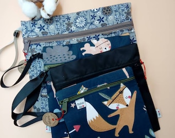 Waterproof Wet Bag, Reusable Wet Dry Bag, Cloth Pad Storage Pouch, Diaper Bag, Travel Organizer, 3 Sizes, 12 Fabric Choices