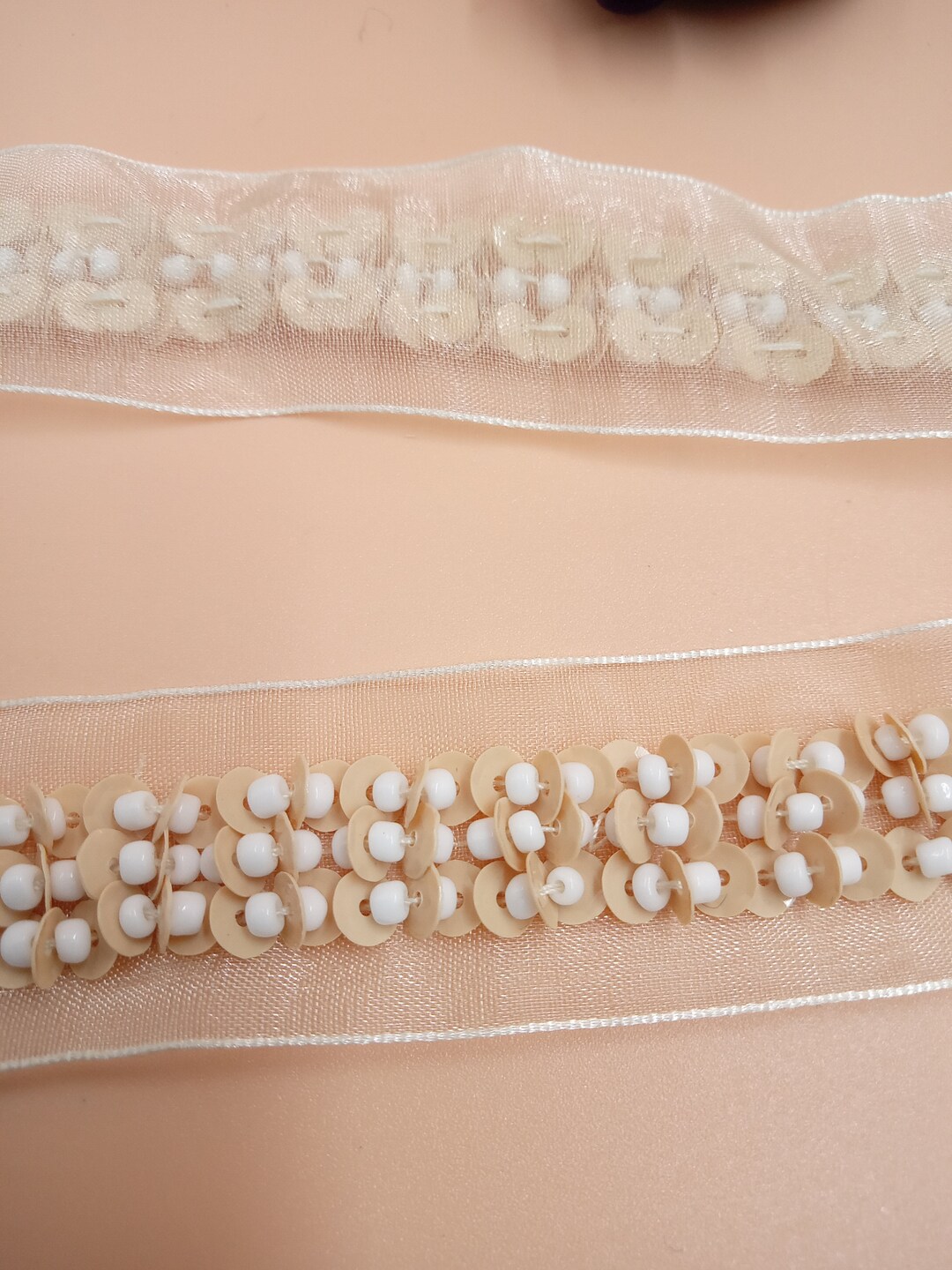 Vintage Exquisite Hand Embroidery Ribbon/ Vintage Ribbon Trim Lace ...