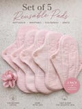 Organic Cloth Pads/Reusable Pads/Period Pads/Set: 5 pads,laundry bag.Size 2-7",2-8",1-9". Reusable pads for beginnes.Hypoallergenic pad product logo