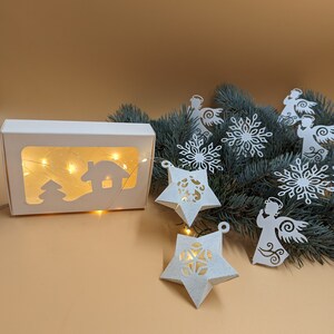 Miniature Christmas Ornaments/ Paper Ornaments/ Tree Ornaments DIY/ Mini Ornaments/ Vintage Christmas/ Tree Ornaments/ Christmas Decoration