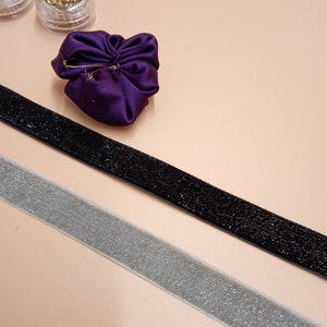 Ruban Velours Lurex/Ruban Velours Noir/Ruban Velours Gris/Vintage Ruban/Vintage Garniture Ruban/Velours Garniture Ruban/ Couture Vintage/Dress Decor