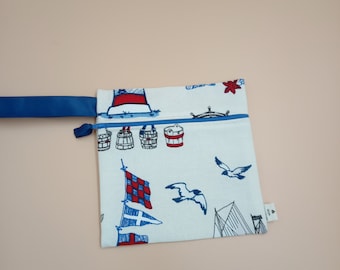Reusable Sandwich Bag with Zipper | Waterproof Lunch Bag | Reusable Snack Bag | Eco Friendly Food Storage Bag | Washable Travel Snack Pouch