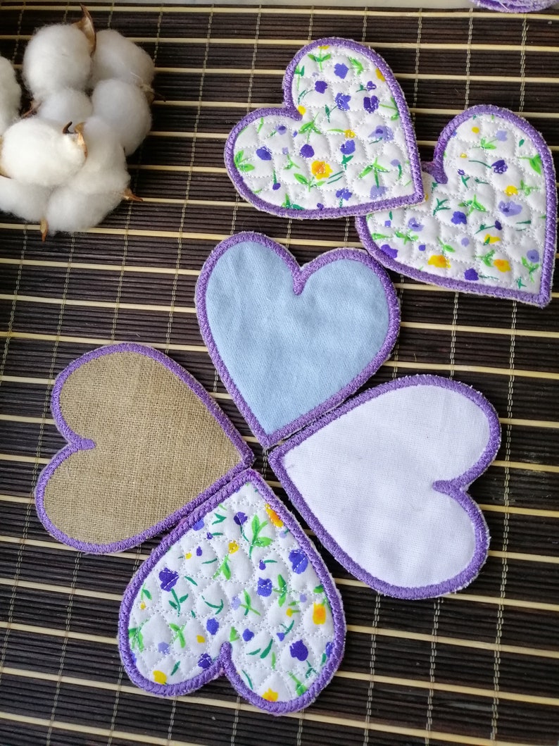 Reusable Face Wipes. Set 6. Cotton Facial Heart Zero Waste B Reusable Face Wipes. Set 6. Cotton Facial Heart Zero Waste B