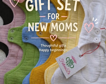 Postpartum Heavy Pads.Set 7pads size 14".Soft muslin pads.Postpartum gift set.New mom essentials. Hospital bag Gift.Reusable maternity.
