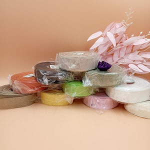 Linnen lint/Vintage linten/Decoratief lint/Roze lint/Geel lint/Rood lint/Welk lint/Zwart lint/