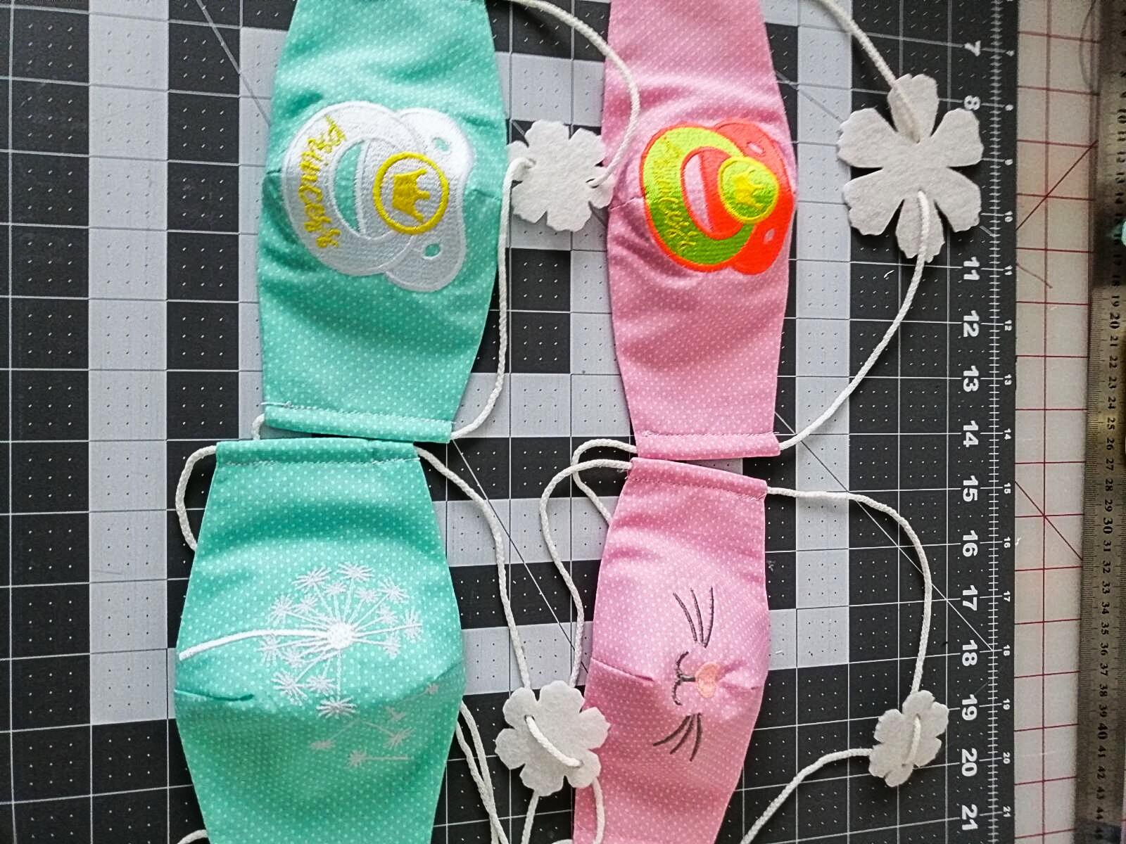 Cotton Kids Face Mask .Embroidered face masks. Reusable Etsy