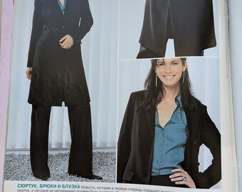 Magazine De Patrons De Couture BURDA Spécial Chemisiers/Jupes/Pantalons Style Western 2003
