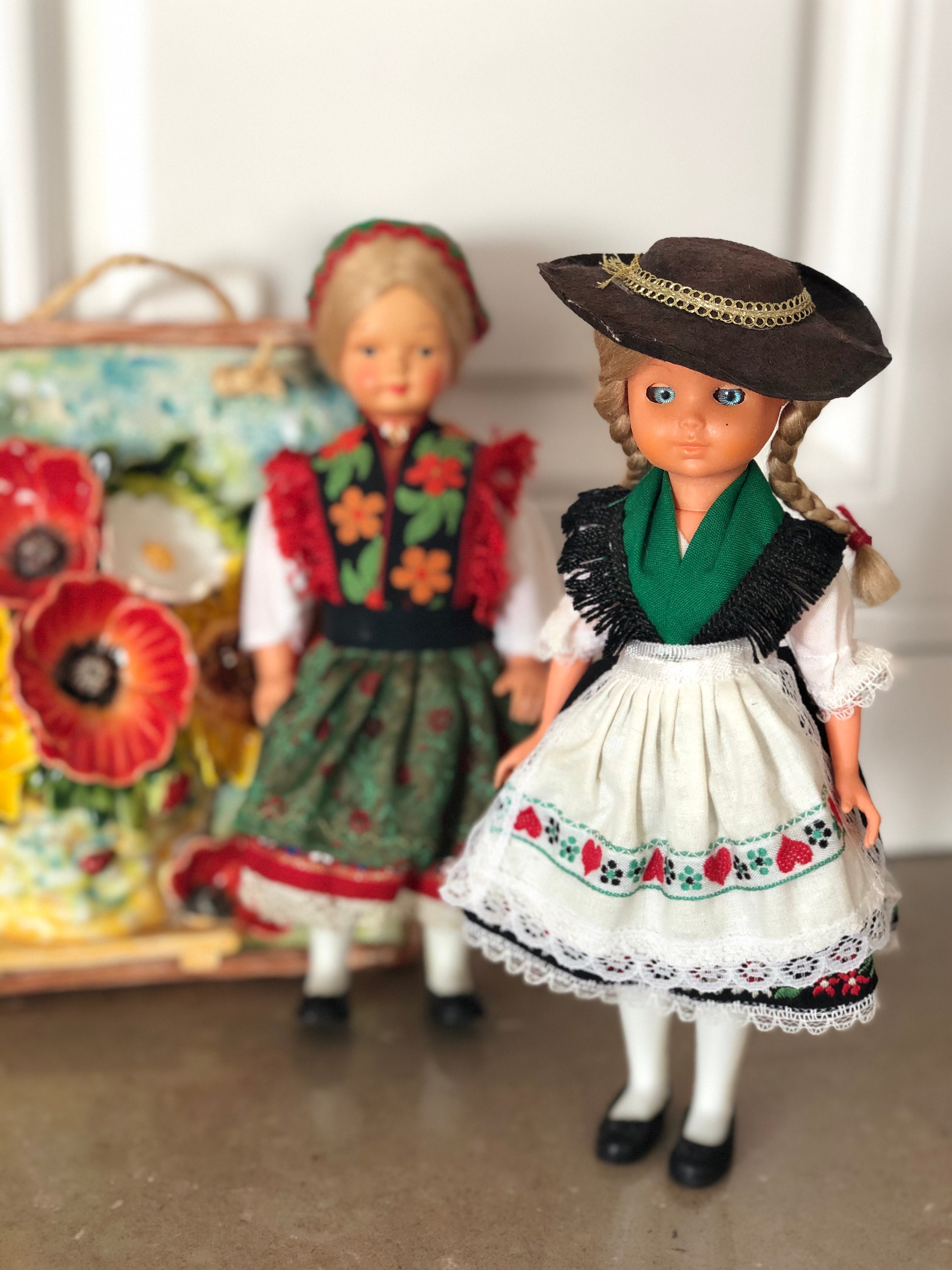 Vintage Dolls collection of Europe.Doll national costume to be Etsy