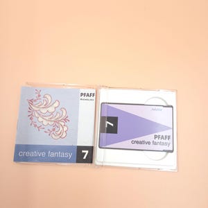 Cartão de bordado/Design de bordado Freer/Bordado Pfaff/Fantasia criativa Pfaff/Cartão criativo/ Cartão Pfaff verdadeiro/Cartão em branco/Desenhos Freer