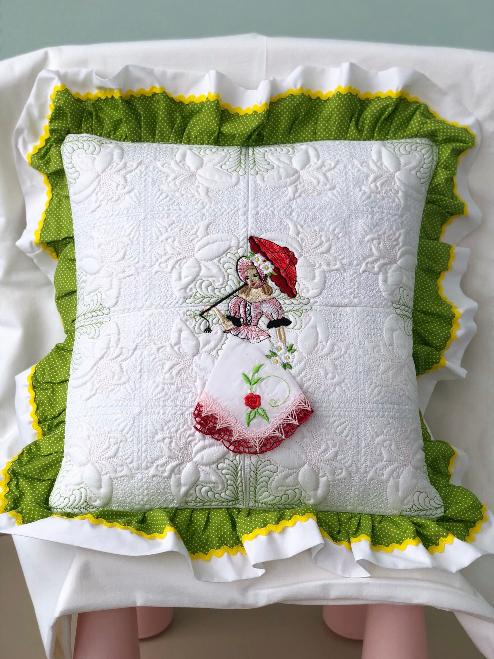 Quilted Pillow Case Organic Cotton. Quilted Pillow Cover Etsy