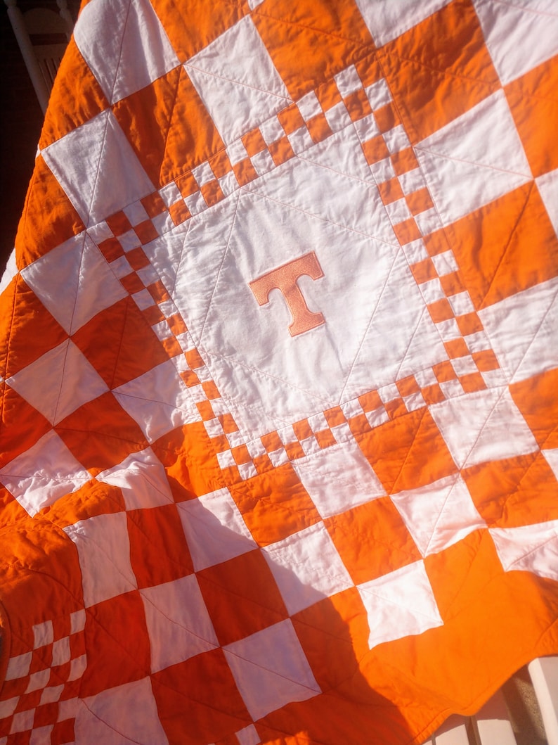 Pattern for university of tennessee checkerboard quilt  etsy Pattern for university of tennessee checkerboard quilt  etsy