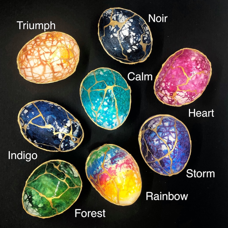 love Kintsugi Eggshells gift of encouragement sympathy and healing personalization available choice of colors