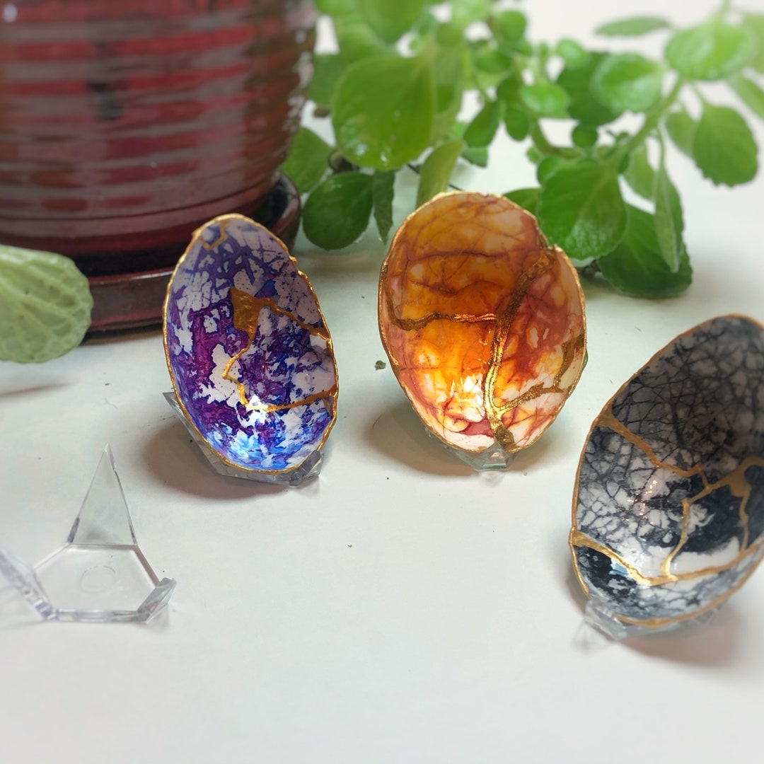 Kintsugi Shells Clear Stand for Kintsugi Eggshells - Etsy