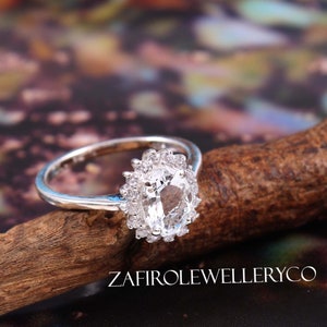 Handmade Aquamarine Ring: Sterling Silver March Birthstone