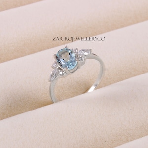 Aquamarine Ring, Aquamarine, March Birthstone, Birthstone Jewelry, Wedding Gift Ring, Anniversary Ring, Vintage Ring, Antique Ring