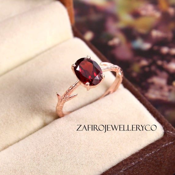Spessartite Garnet Ring With Diamonds in 14k White Gold. Genuine 2.3 Carat  Spessartite Garnet and 0.15 Ctw Diamond Ring, Unique Gemstone - Etsy