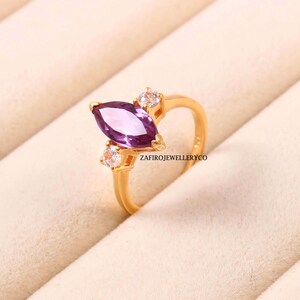 Handmade Alexandrite Ring: Sterling Silver Cluster, June Birthstone