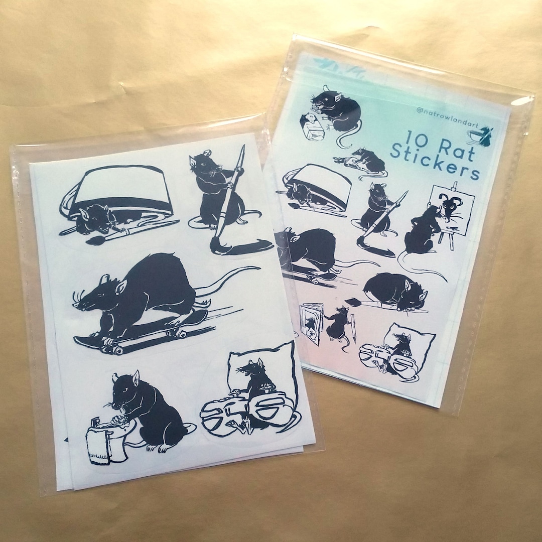 Range Rats Sticker 10 Rats Sticker Set - Etsy
