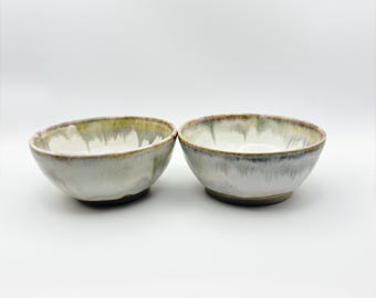 Handmade Stoneware Snack Bowls, Set of 2, Dipping Bowls, Gift for home