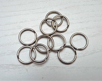 5x Schlüsselring Ø 40mm//Keyring//Spaltring//vernickelt