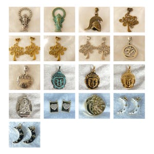 Colgantes - Buda, Ganesha, árbol y otros