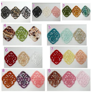 1 resin pendant in baroque shape various colors to choose from