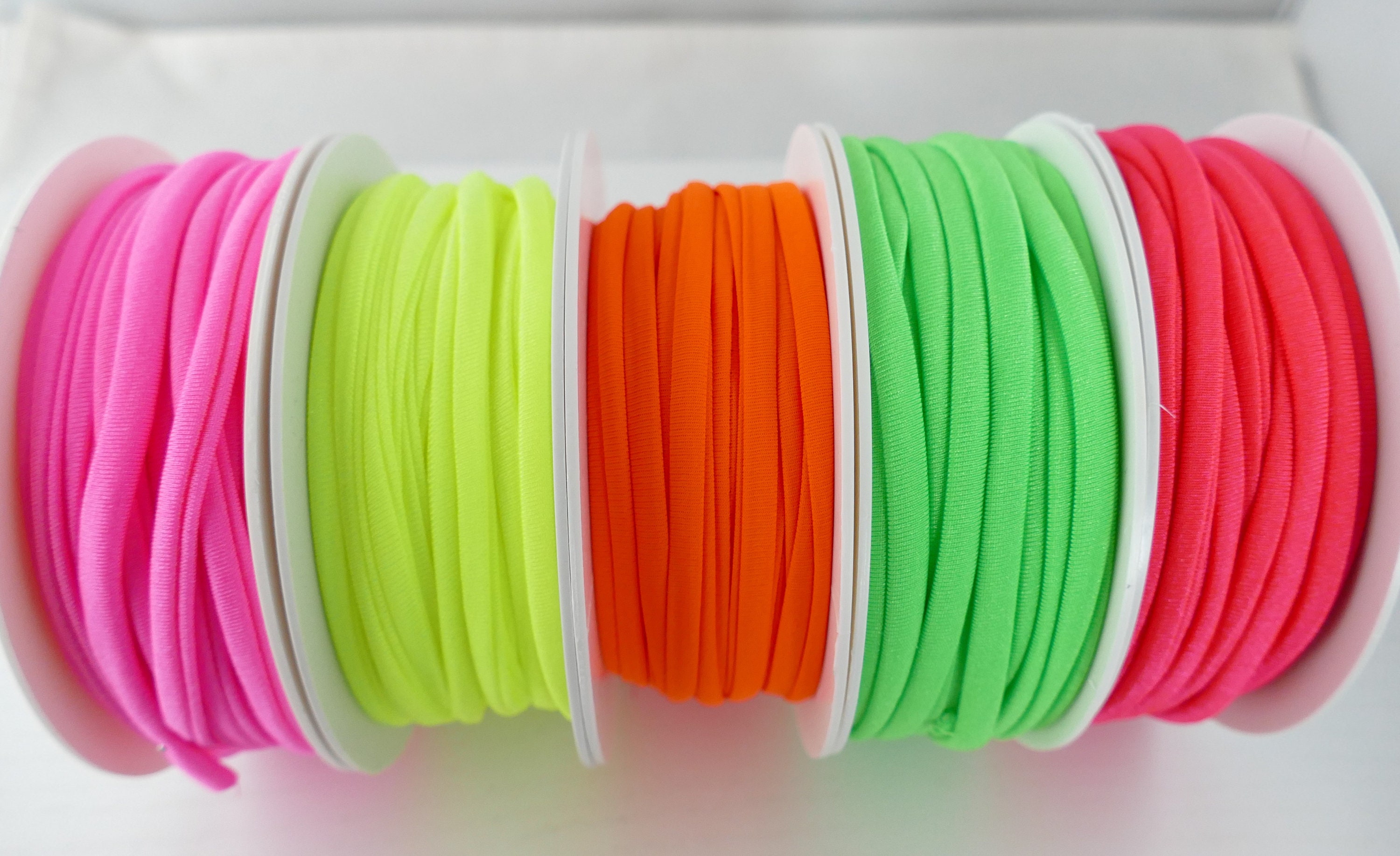 Tube Friendship Bracelets | Adjustable String Bracelet | Minimalist Festival Band | Everyday Wristband | Twisted Design | Neon Colours