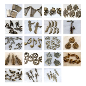 Bronze pendants - various designs and package sizes
