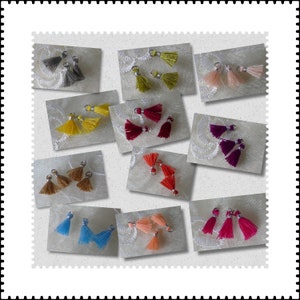3 super mini tassels 10 mm to choose from