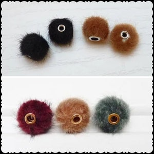 2 or 1 faux fur pearl 12 mm or 15 mm &quot;Zobelimitat&quot; z. Selection