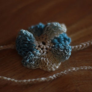 Ruffle Crochet Flower Bracelet/ Anklet Pattern