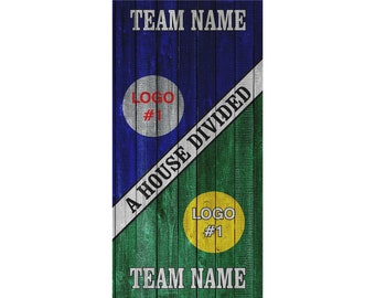 Cornhole Wrap A House Divided - Custom Teams