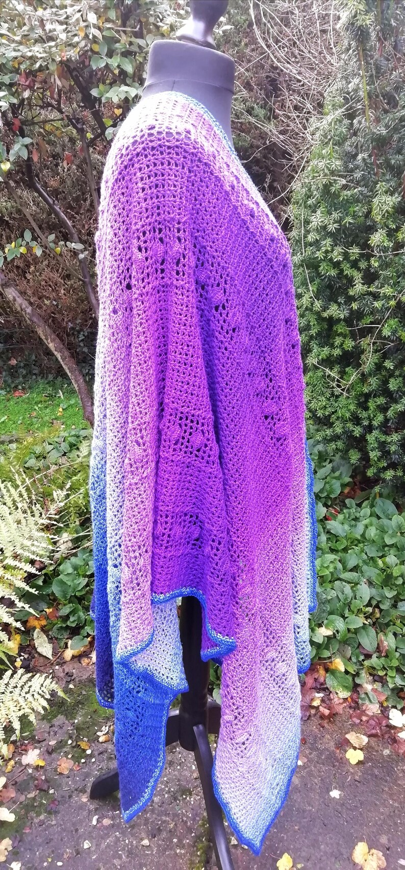 Cockleshell Crochet Wrap Pattern, Lacy Ruana Shawl (PDF Pattern) - Etsy