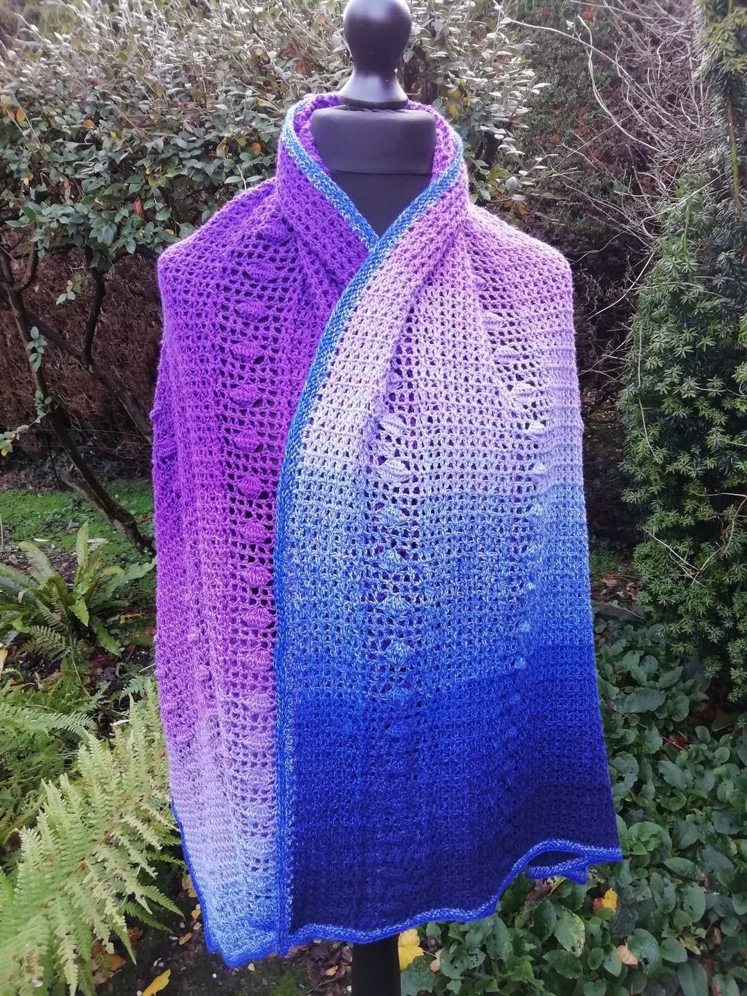 Cockleshell Crochet Wrap Pattern, Lacy Ruana Shawl (PDF Pattern) - Etsy
