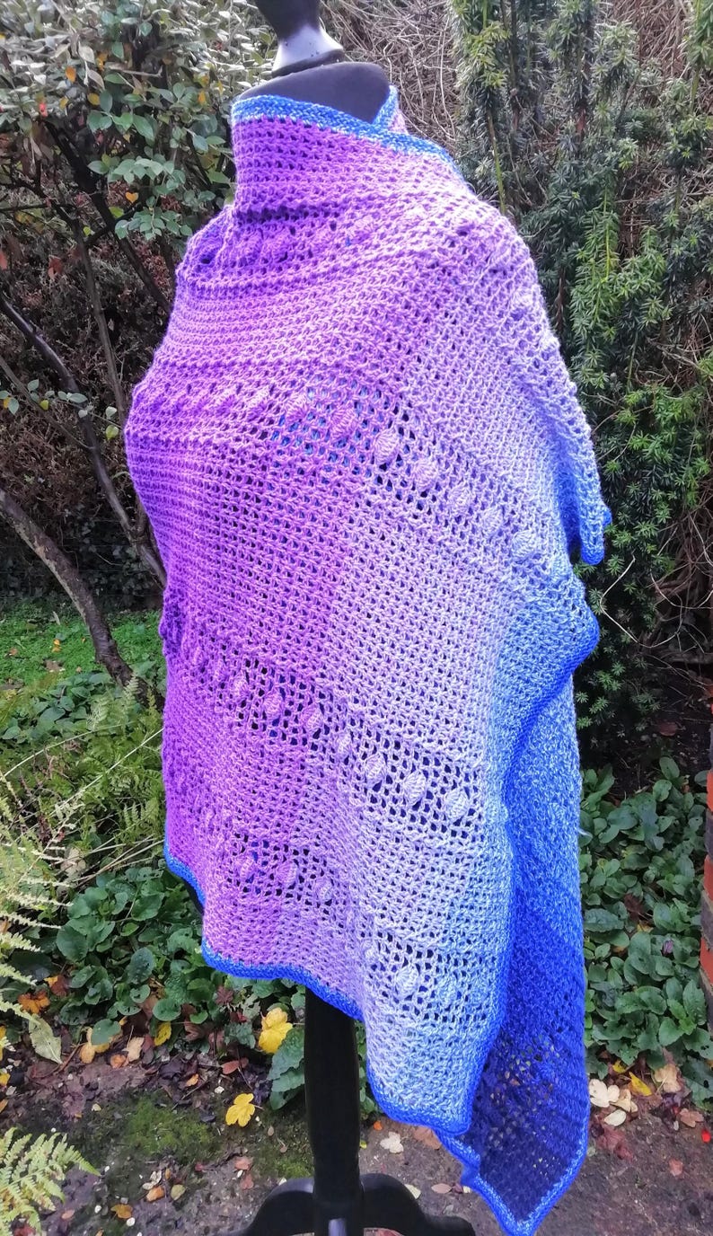Cockleshell Crochet Wrap Pattern, Lacy Ruana Shawl (PDF Pattern) - Etsy